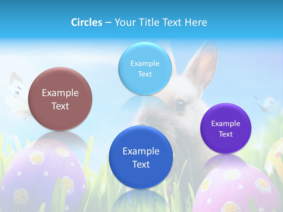 Lawn Holiday Blue PowerPoint Template