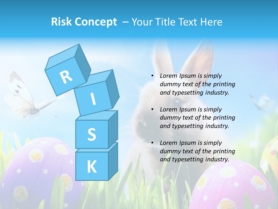 Lawn Holiday Blue PowerPoint Template