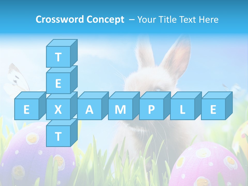 Lawn Holiday Blue PowerPoint Template