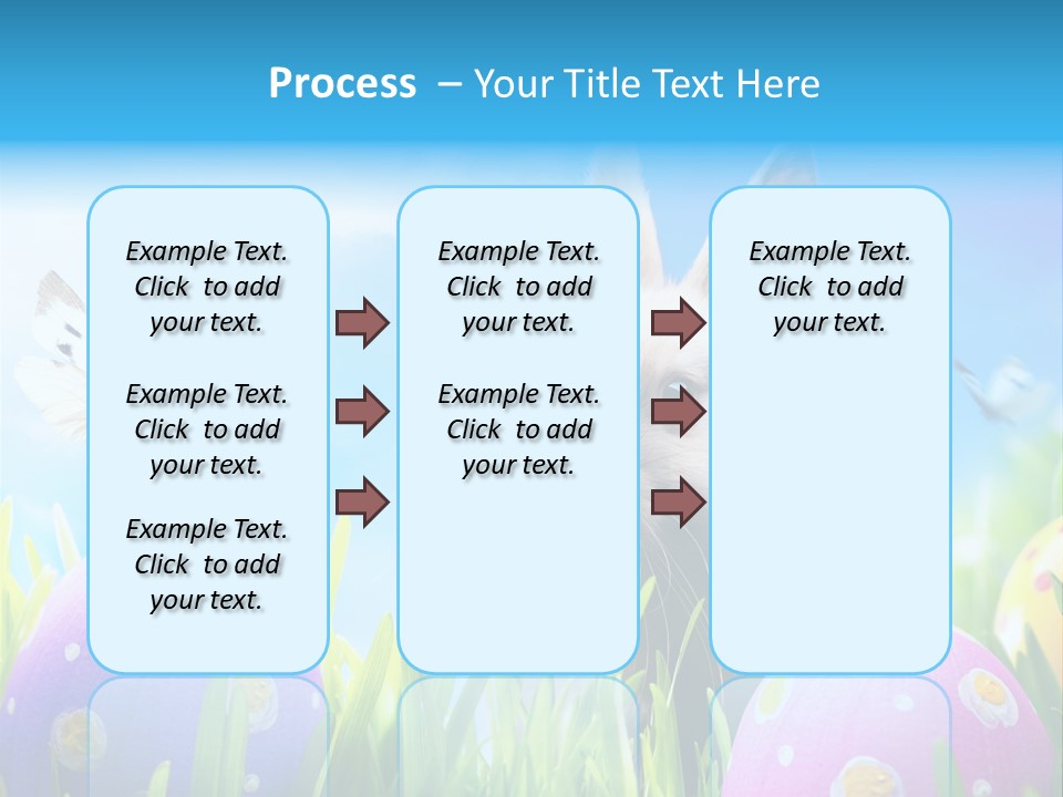 Lawn Holiday Blue PowerPoint Template