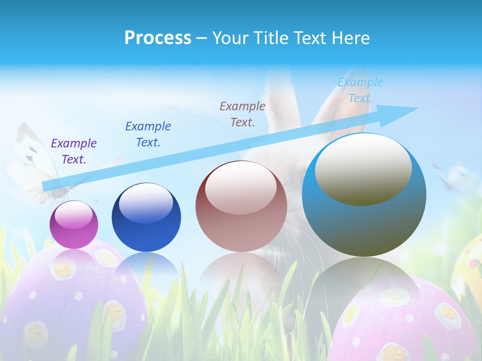 Lawn Holiday Blue PowerPoint Template