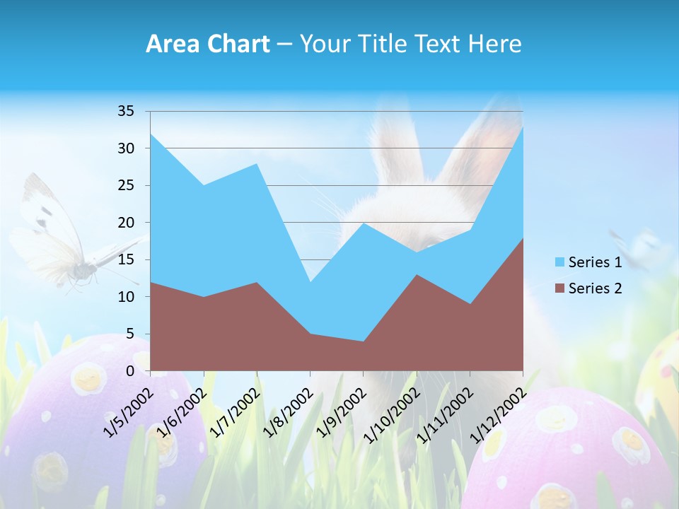 Lawn Holiday Blue PowerPoint Template