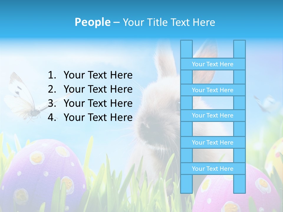 Lawn Holiday Blue PowerPoint Template