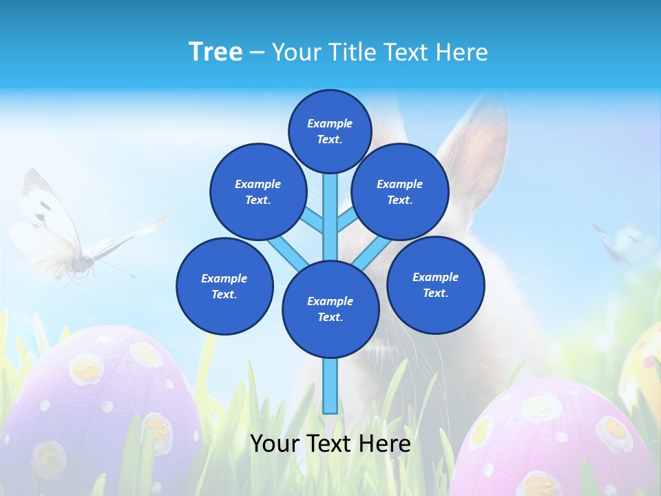 Lawn Holiday Blue PowerPoint Template