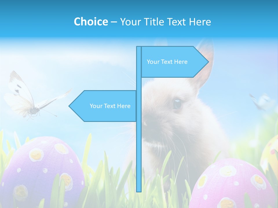 Lawn Holiday Blue PowerPoint Template