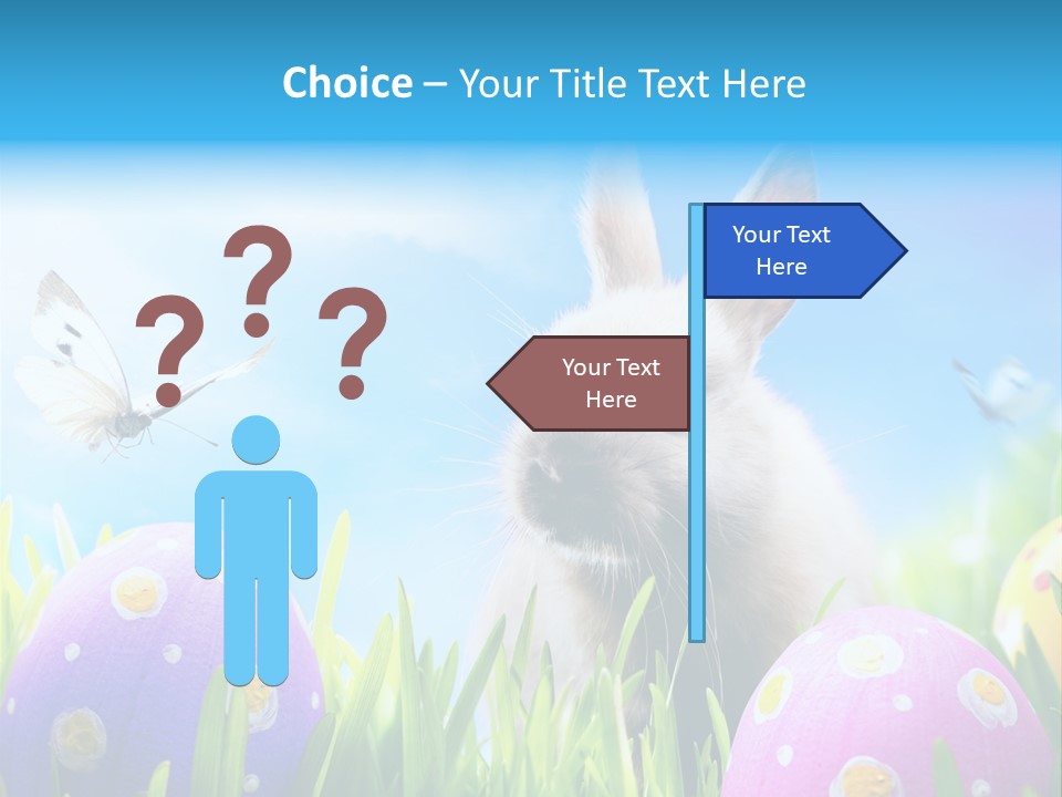 Lawn Holiday Blue PowerPoint Template