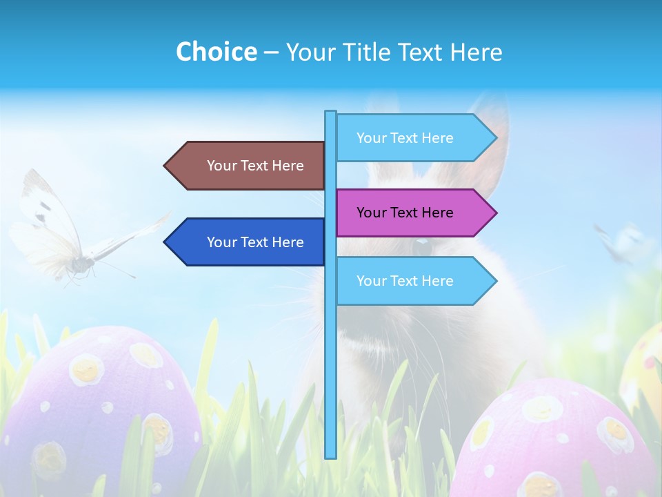 Lawn Holiday Blue PowerPoint Template