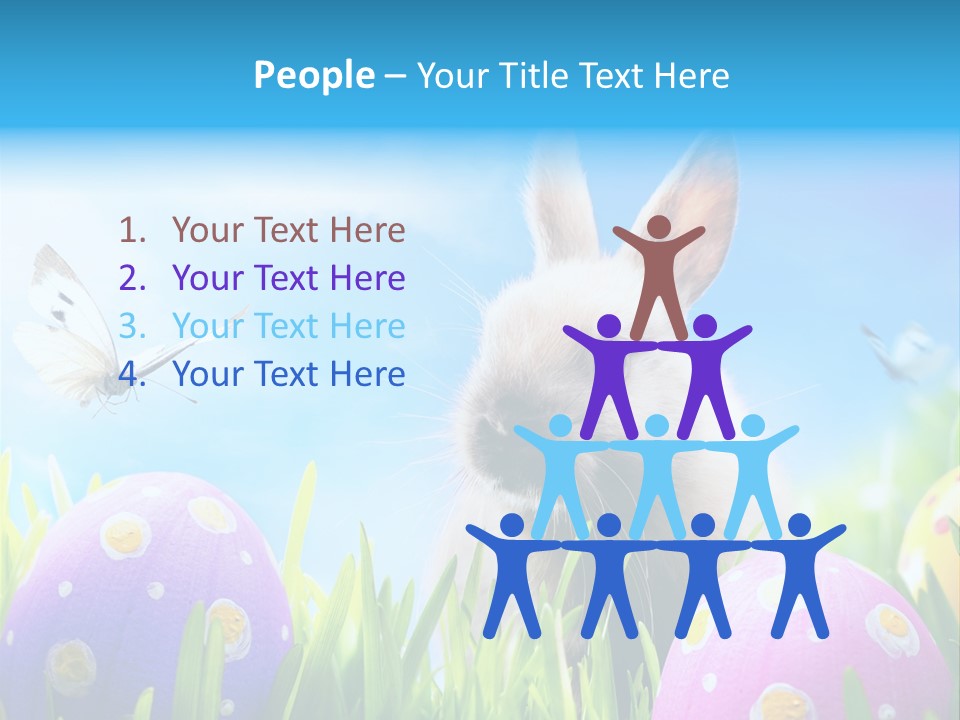 Lawn Holiday Blue PowerPoint Template