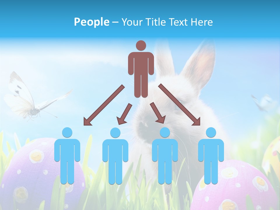 Lawn Holiday Blue PowerPoint Template