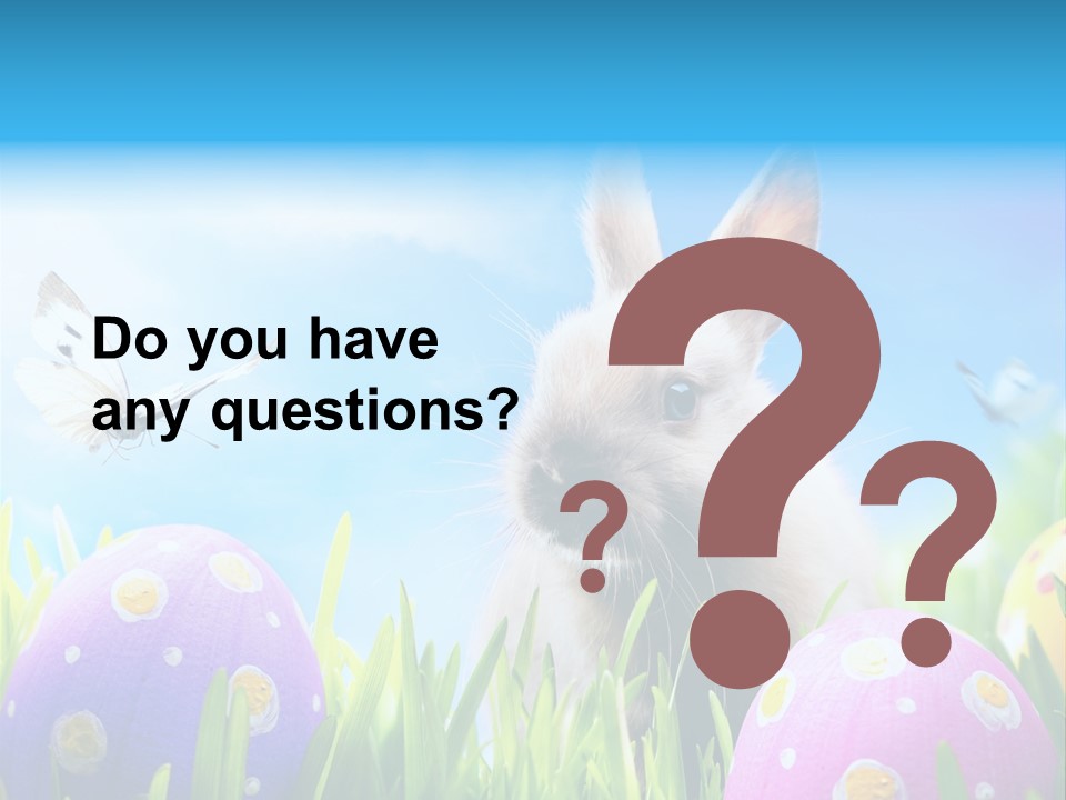 Lawn Holiday Blue PowerPoint Template