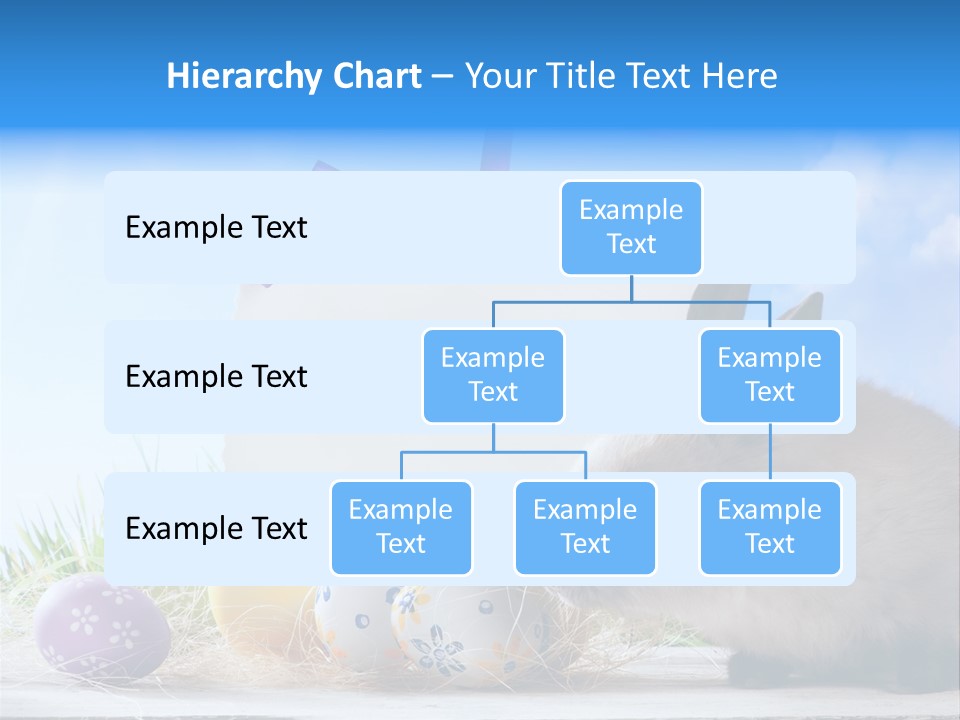 Happy Easter Card Grass PowerPoint Template