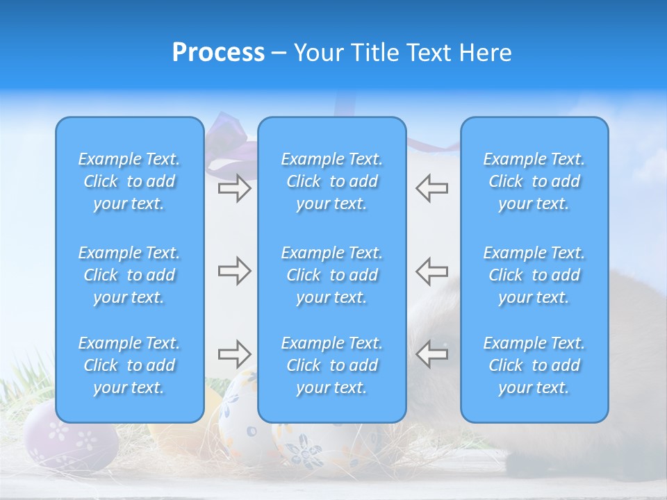 Happy Easter Card Grass PowerPoint Template