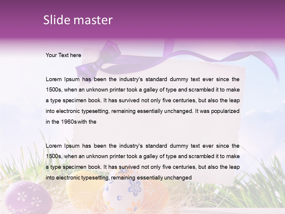 Happy Easter Easter Background PowerPoint Template