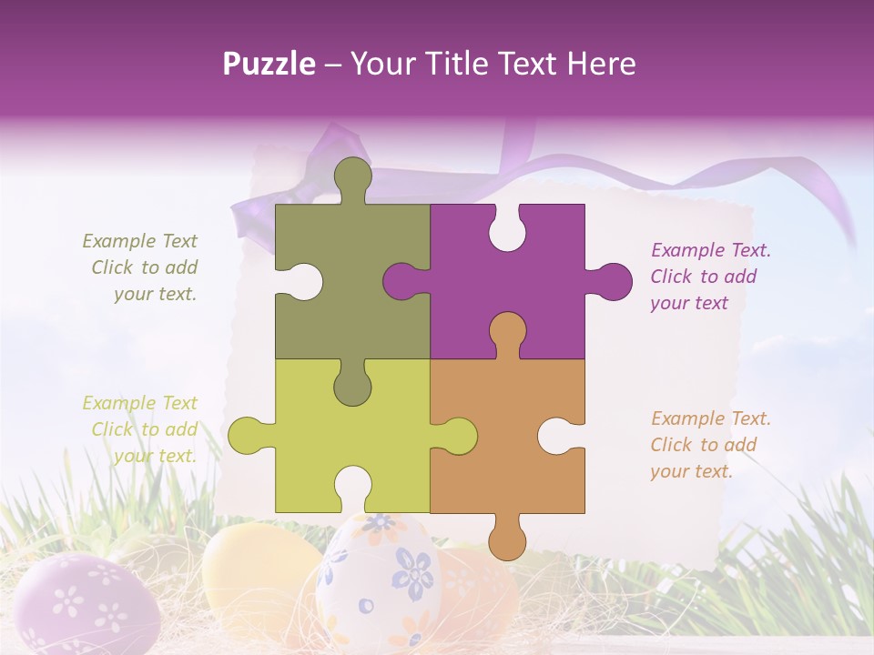 Happy Easter Easter Background PowerPoint Template