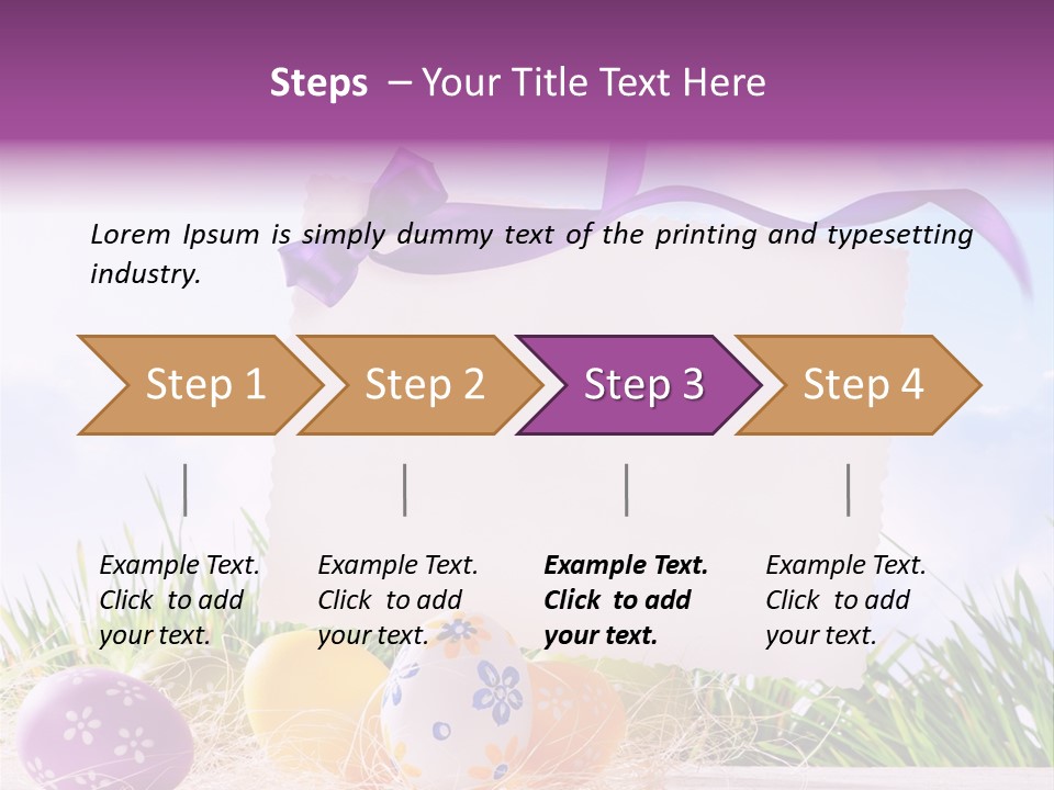 Happy Easter Easter Background PowerPoint Template