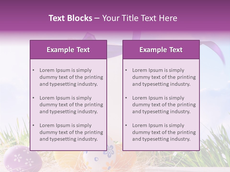 Happy Easter Easter Background PowerPoint Template