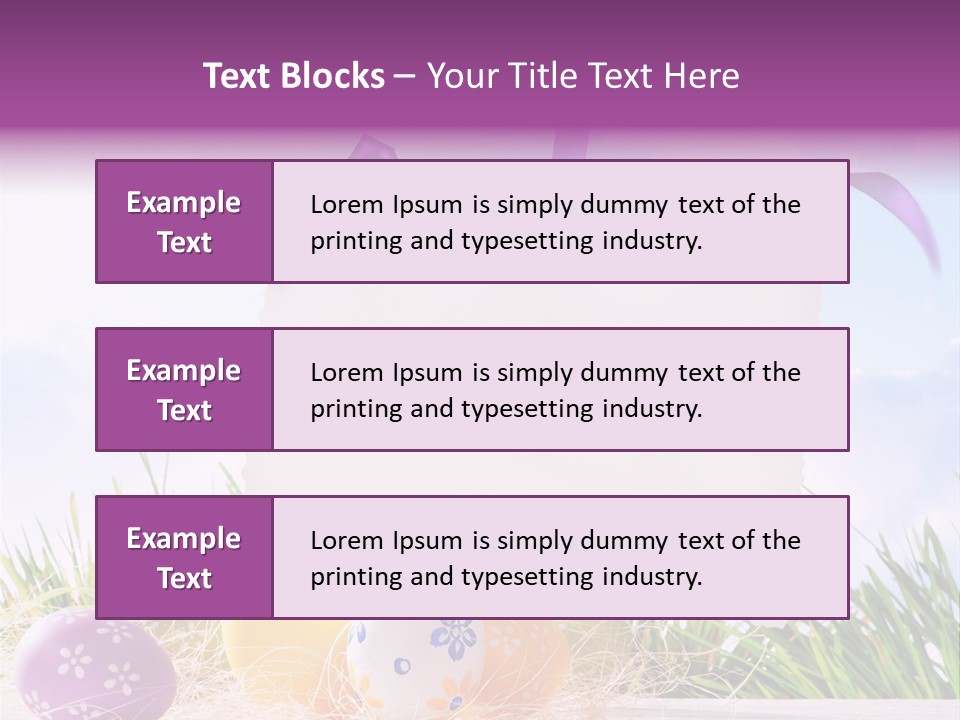 Happy Easter Easter Background PowerPoint Template