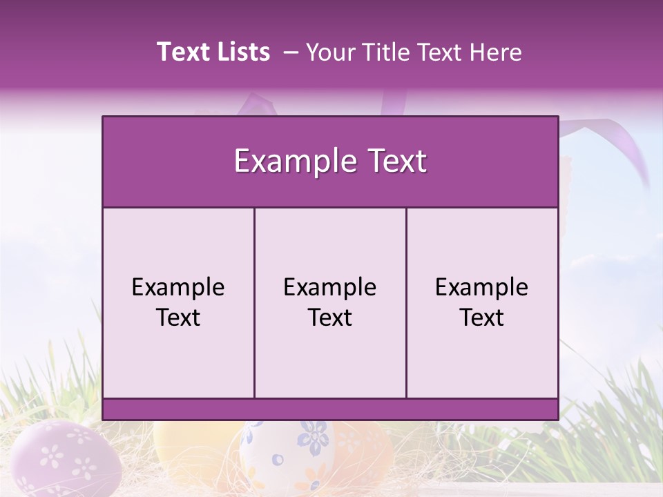 Happy Easter Easter Background PowerPoint Template