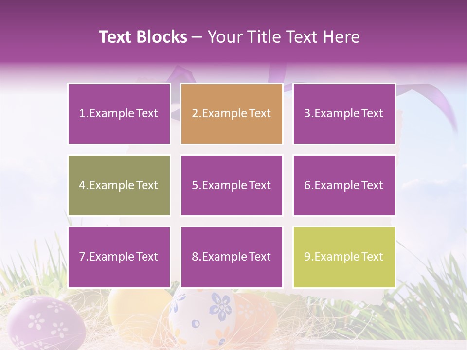 Happy Easter Easter Background PowerPoint Template