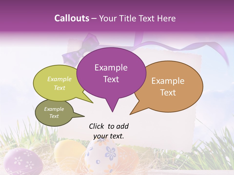 Happy Easter Easter Background PowerPoint Template