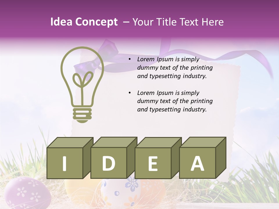 Happy Easter Easter Background PowerPoint Template