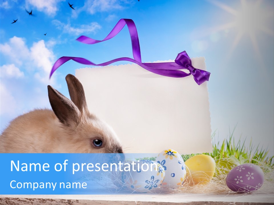 Spring Card Easter PowerPoint Template