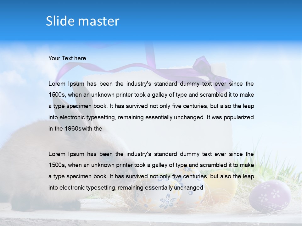 Spring Card Easter PowerPoint Template