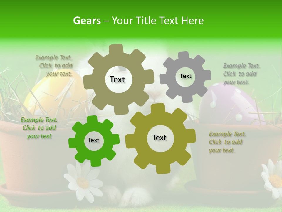 Egg Easter Bunny Lop PowerPoint Template