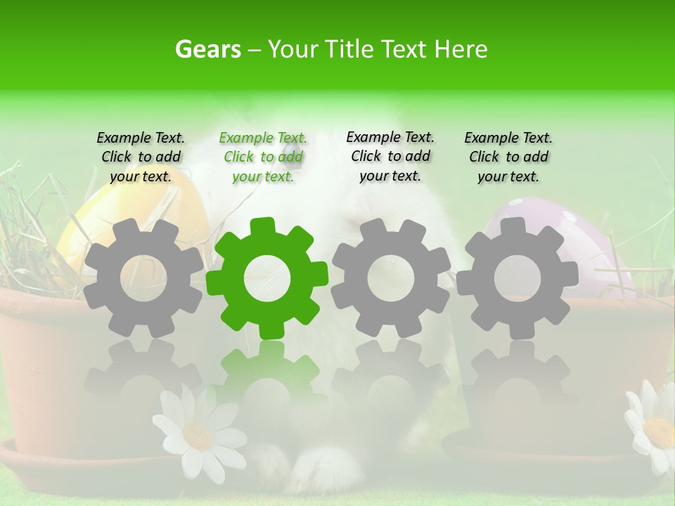 Egg Easter Bunny Lop PowerPoint Template