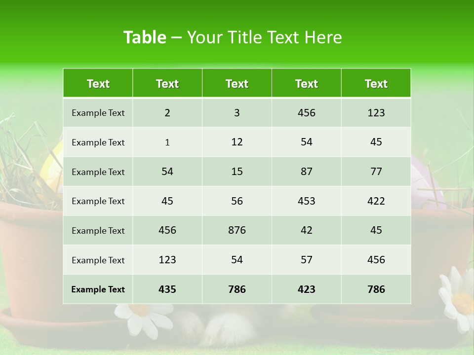 Egg Easter Bunny Lop PowerPoint Template