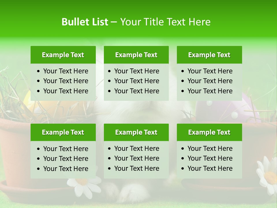 Egg Easter Bunny Lop PowerPoint Template