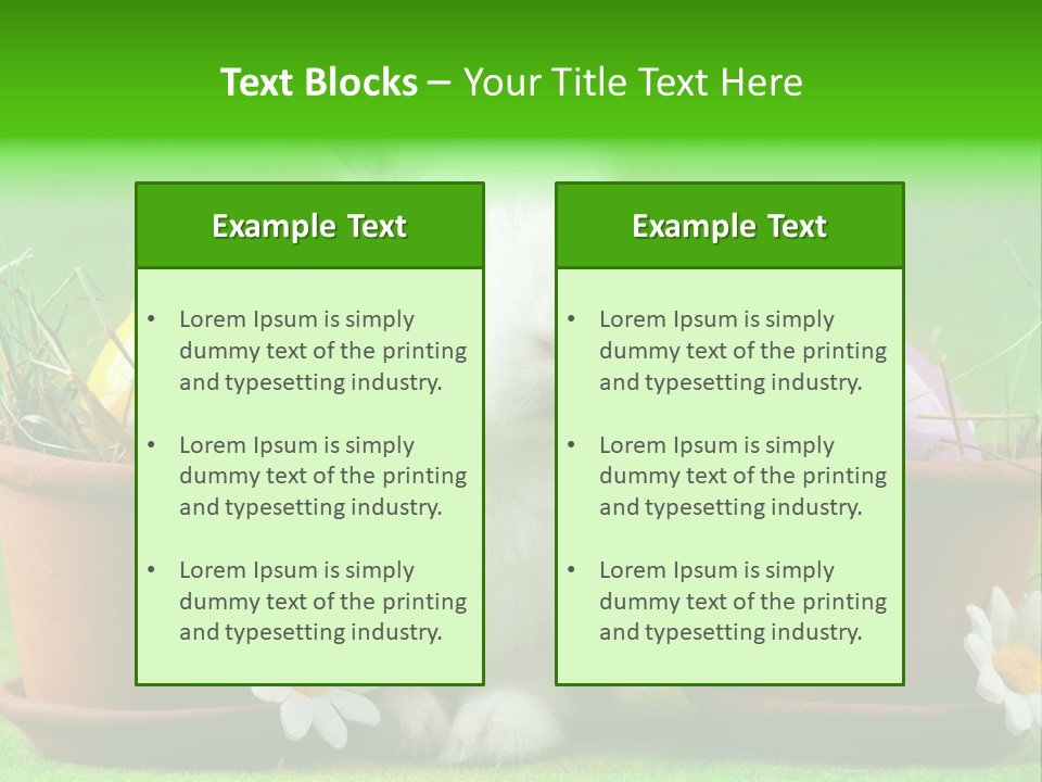 Egg Easter Bunny Lop PowerPoint Template