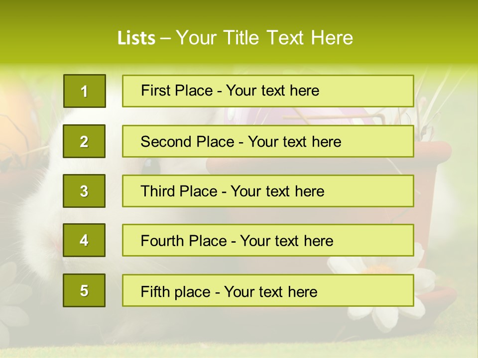 Fur Furry Daisy PowerPoint Template