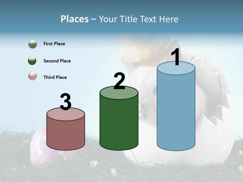 Sweet Easter Blue PowerPoint Template