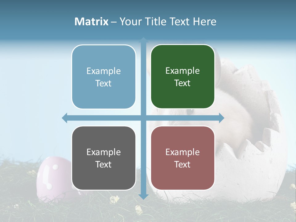 Sweet Easter Blue PowerPoint Template