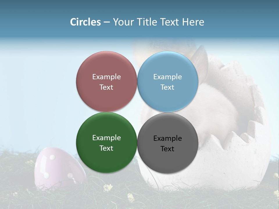Sweet Easter Blue PowerPoint Template