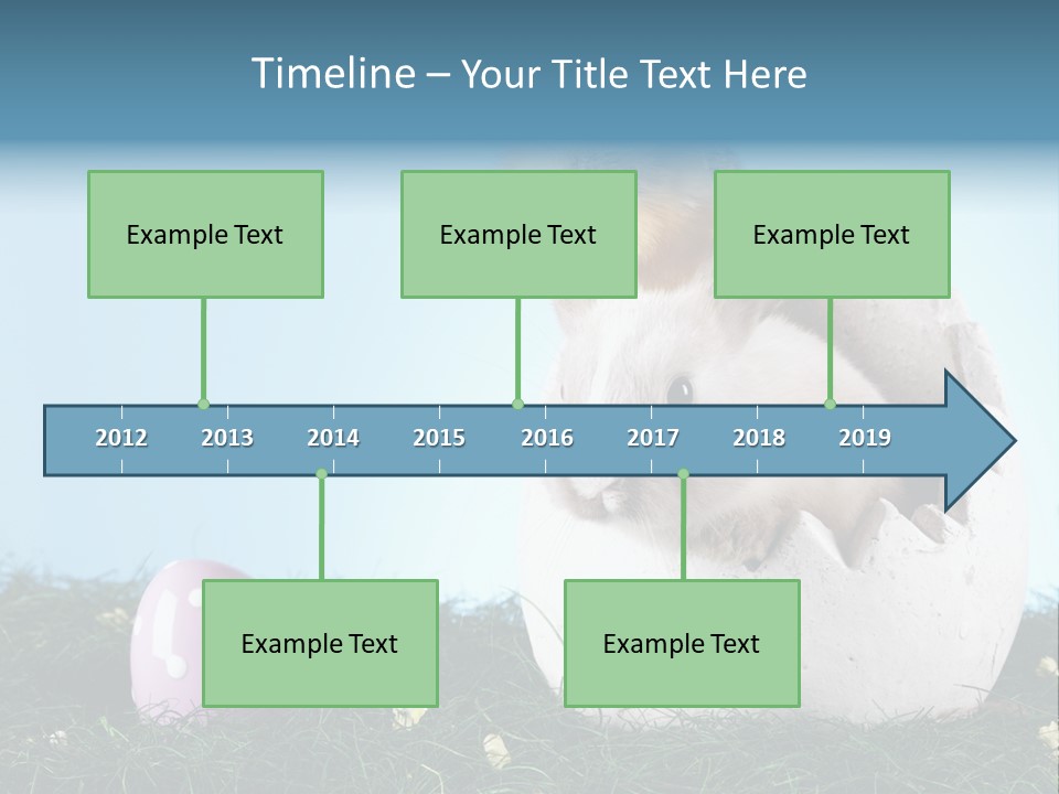 Sweet Easter Blue PowerPoint Template