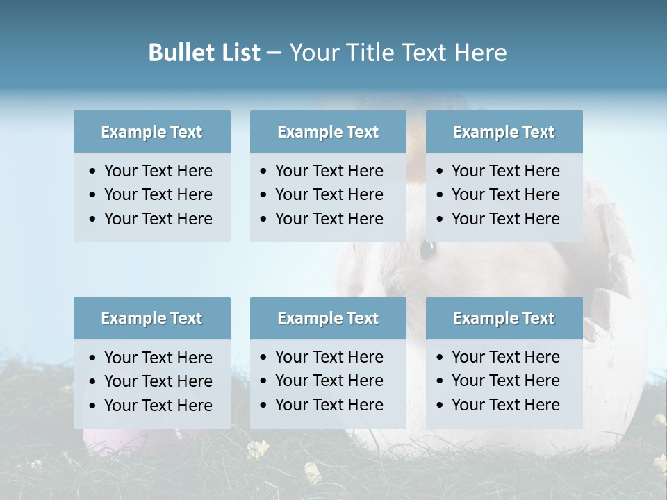 Sweet Easter Blue PowerPoint Template