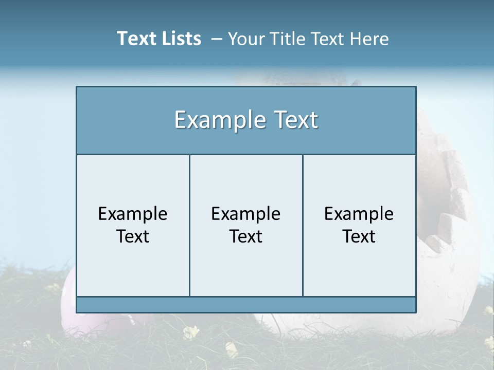 Sweet Easter Blue PowerPoint Template
