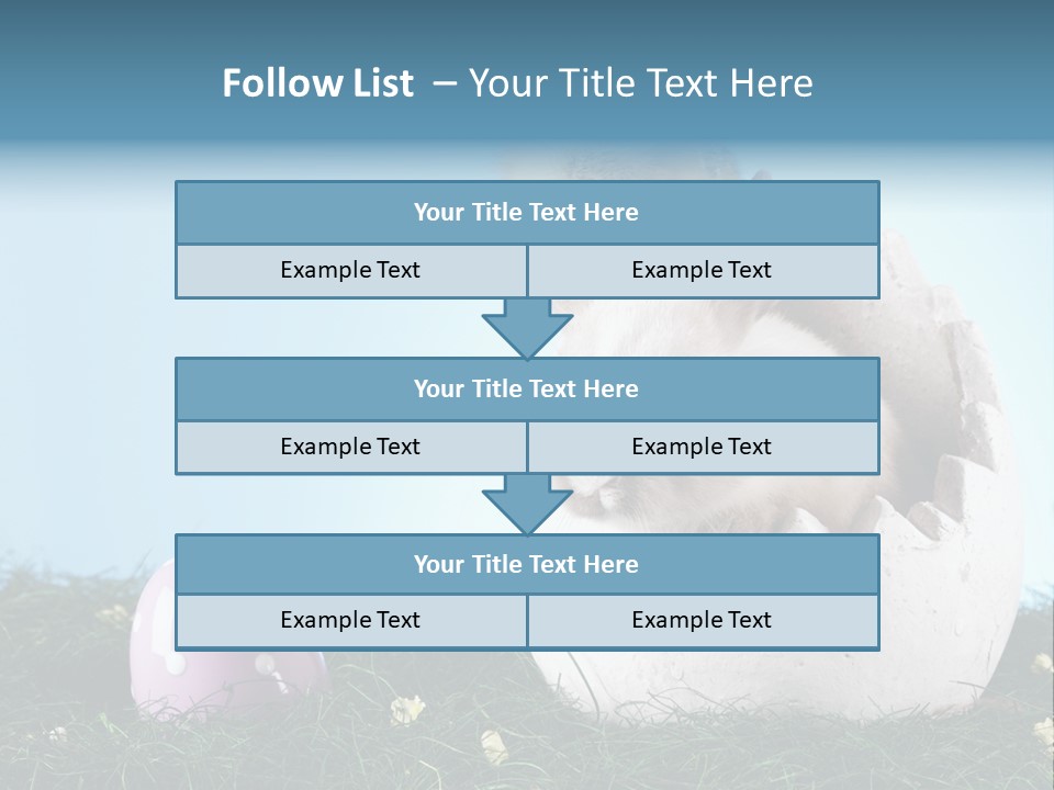 Sweet Easter Blue PowerPoint Template