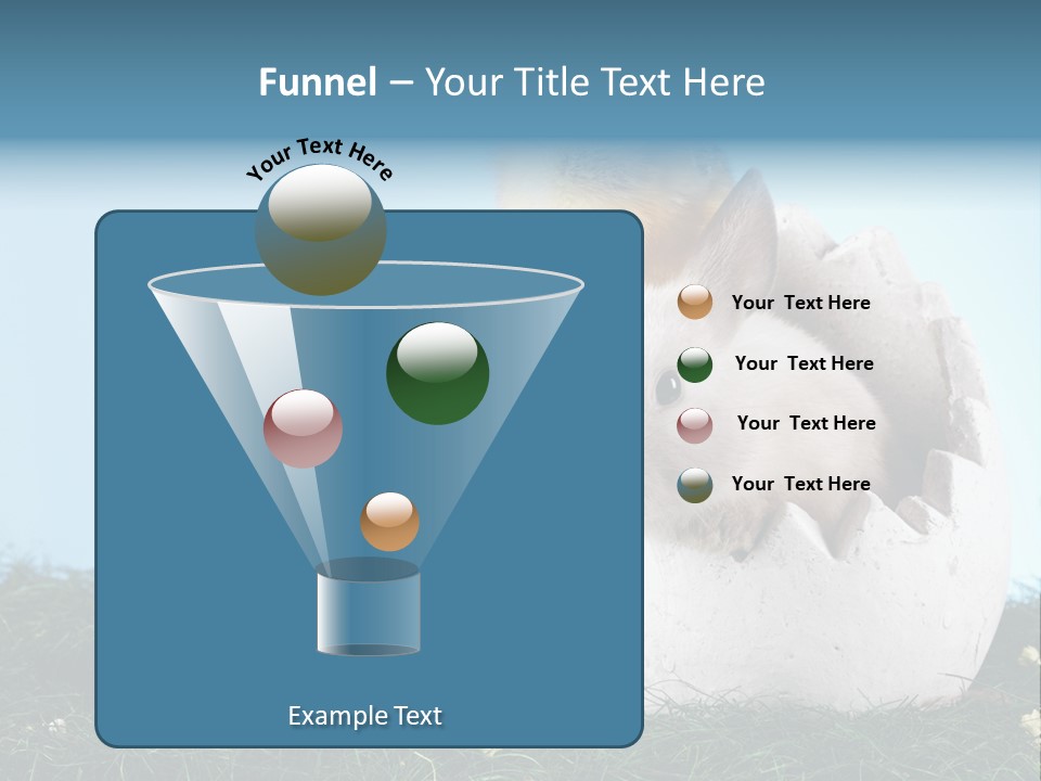 Sweet Easter Blue PowerPoint Template