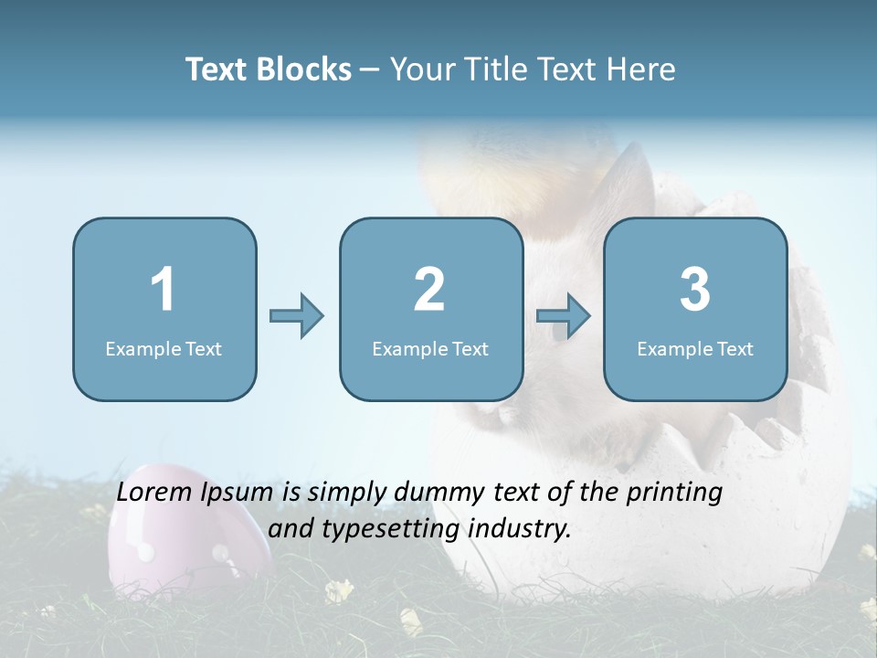 Sweet Easter Blue PowerPoint Template