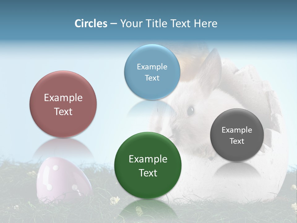Sweet Easter Blue PowerPoint Template
