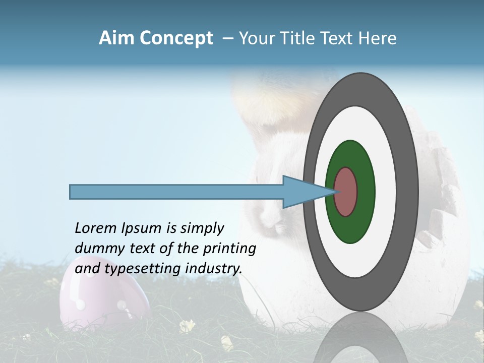 Sweet Easter Blue PowerPoint Template