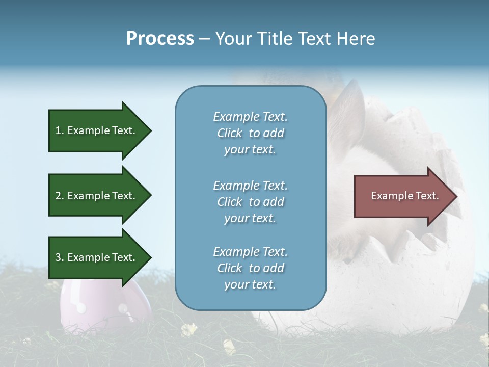 Sweet Easter Blue PowerPoint Template