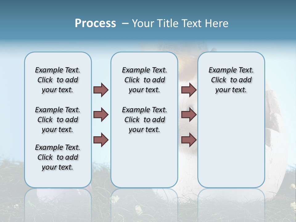 Sweet Easter Blue PowerPoint Template