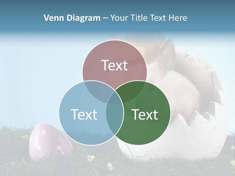 Sweet Easter Blue PowerPoint Template