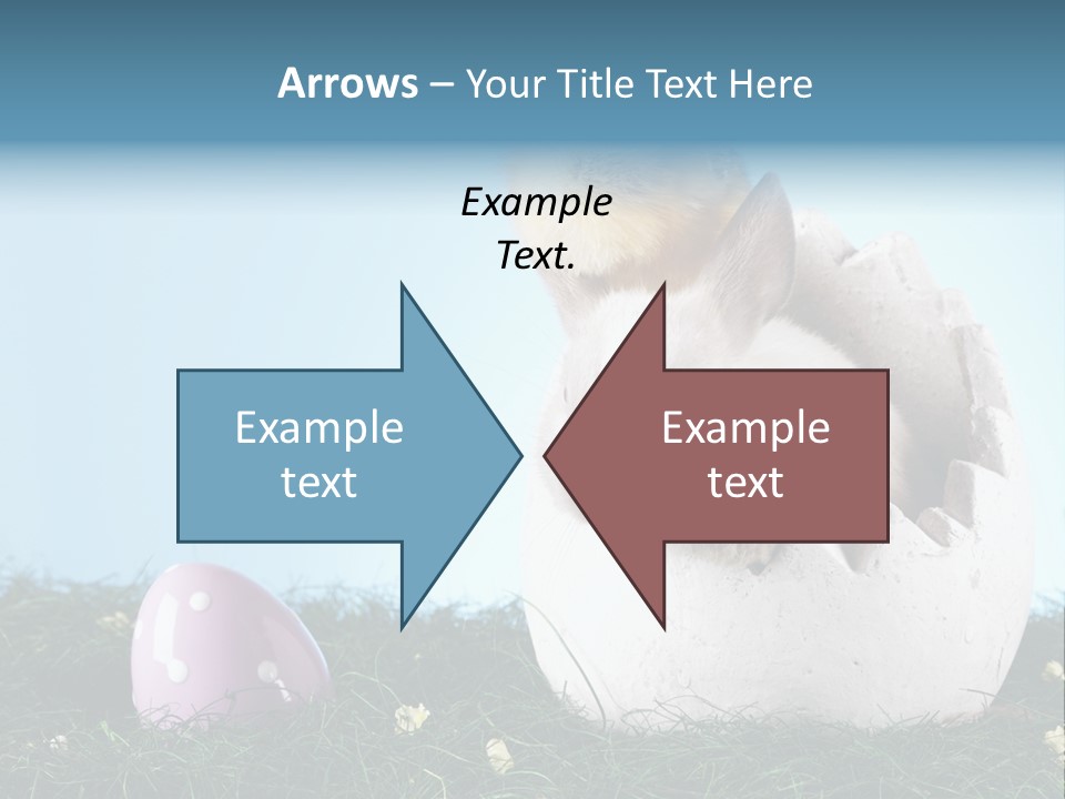 Sweet Easter Blue PowerPoint Template