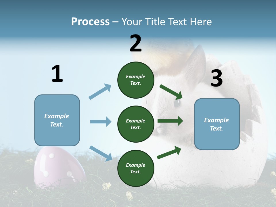 Sweet Easter Blue PowerPoint Template