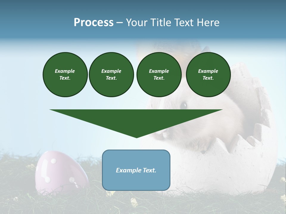 Sweet Easter Blue PowerPoint Template